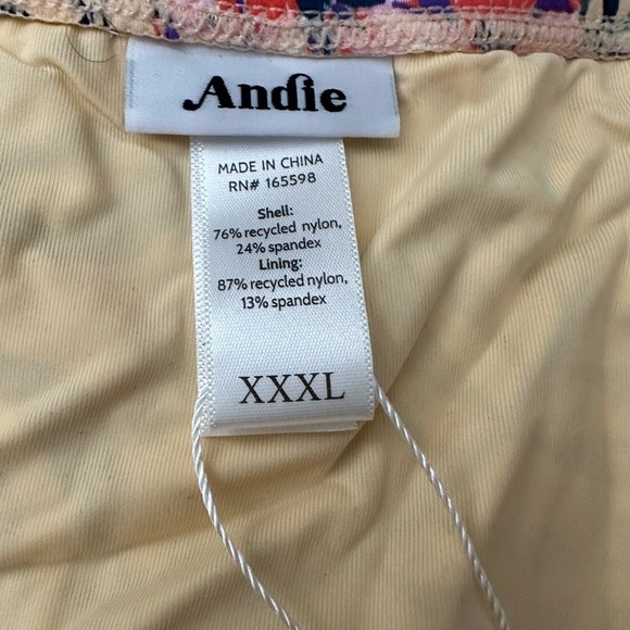 Andie Swim The Bikini Bottom in Palms Tropical Size XXXL Plus Size - Picture 4 of 8